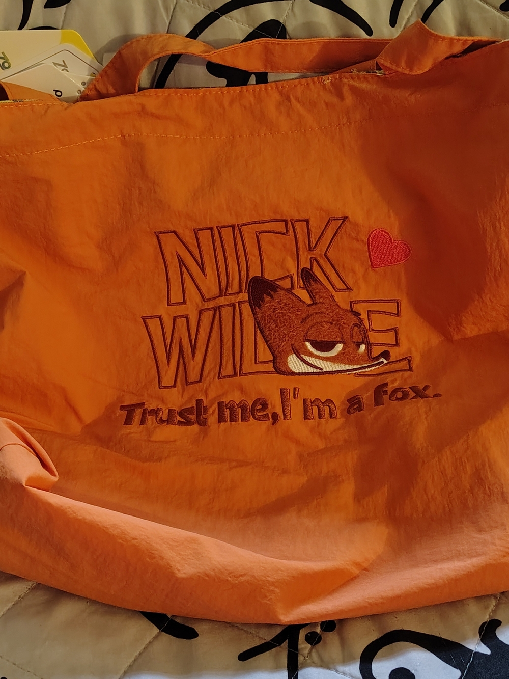 Orange Tote Bag - Trust Me I'm a Fox
